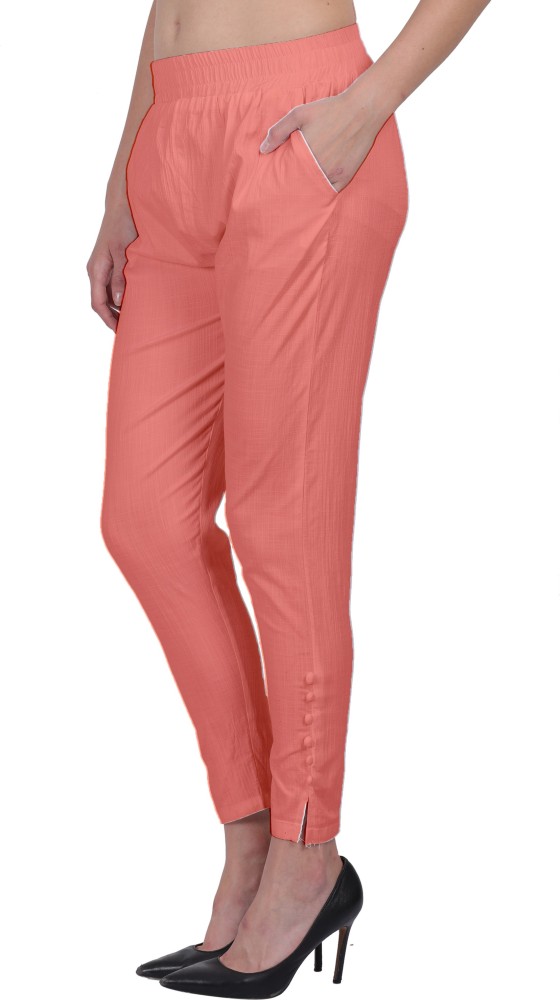 Duve Fashion Jegging Trouser pant for women stylish pencil pant Slim Fit  Women Pink Trousers  Buy Duve Fashion Jegging Trouser pant for women  stylish pencil pant Slim Fit Women Pink Trousers