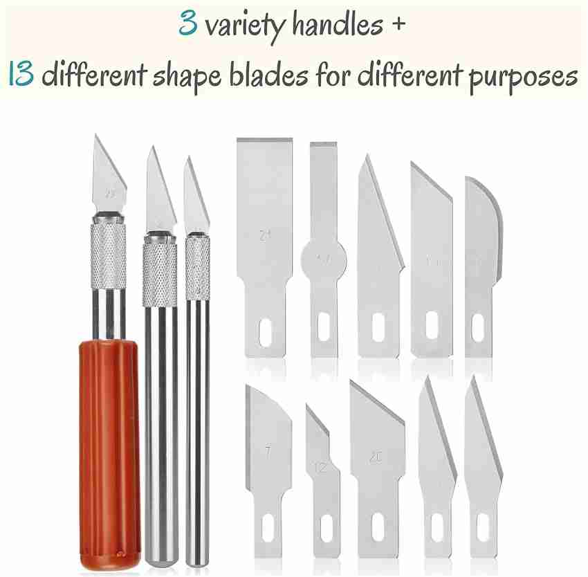 Craft Knife, Exacto Knife Set 20 Blades for Hand Account for