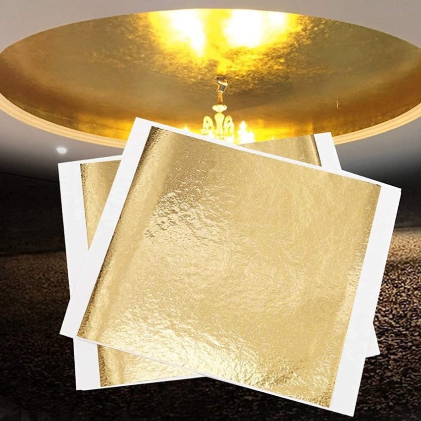 Gold leaf company 24k Edible Gold Leaves King Size Gold Varak Vark