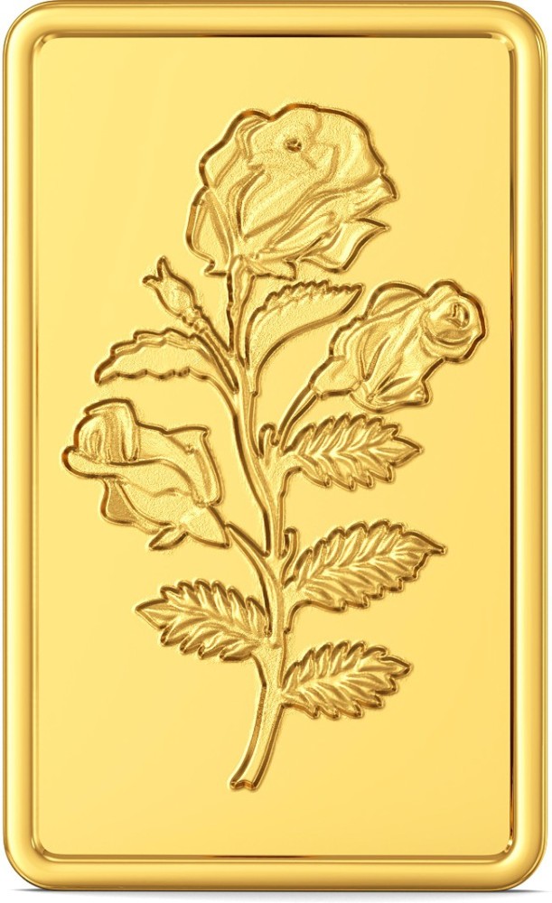 Joyalukkas Flower 24 (999) K 10 g Gold Bar Price in India - Buy