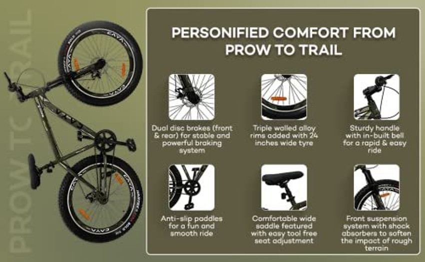 Fat tyre cycle on sale with alloy wheels