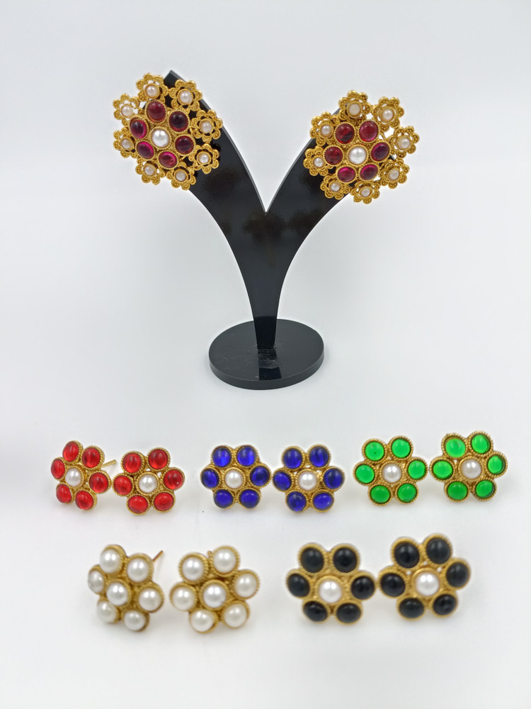 Changeable earrings clearance gold