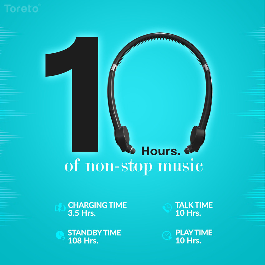 Toreto flexo bluetooth clearance headphones