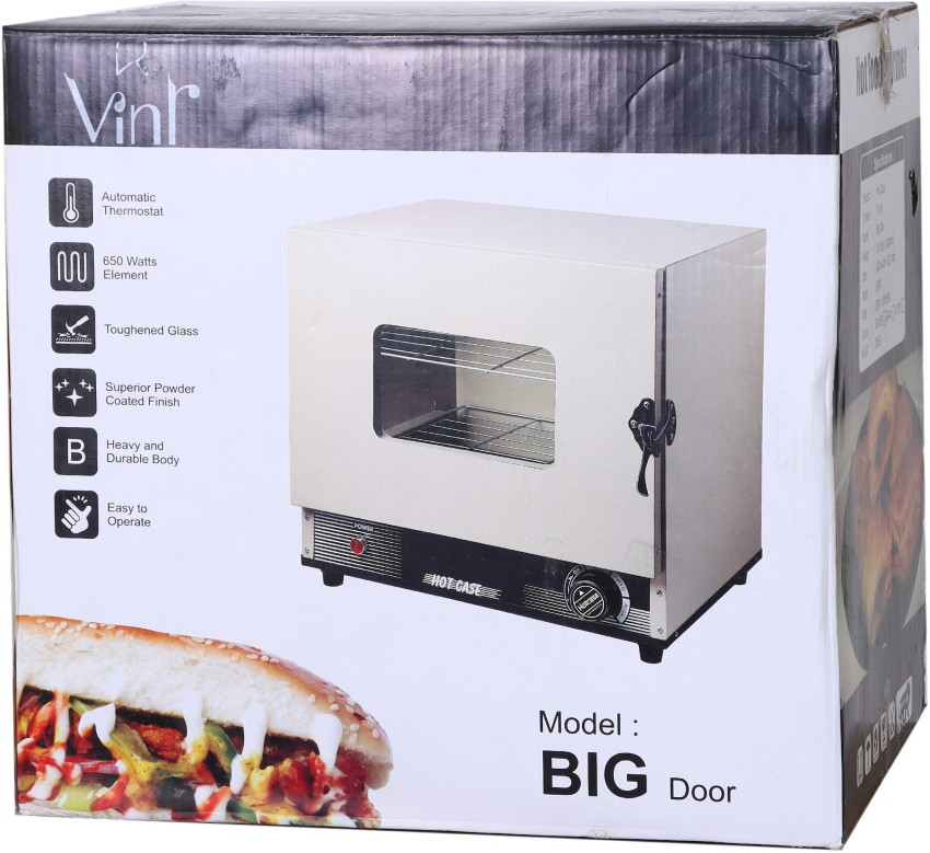 Vinr Large Steel Electric Hot-Case/Puff Oven/Food Warmer/Hot Food