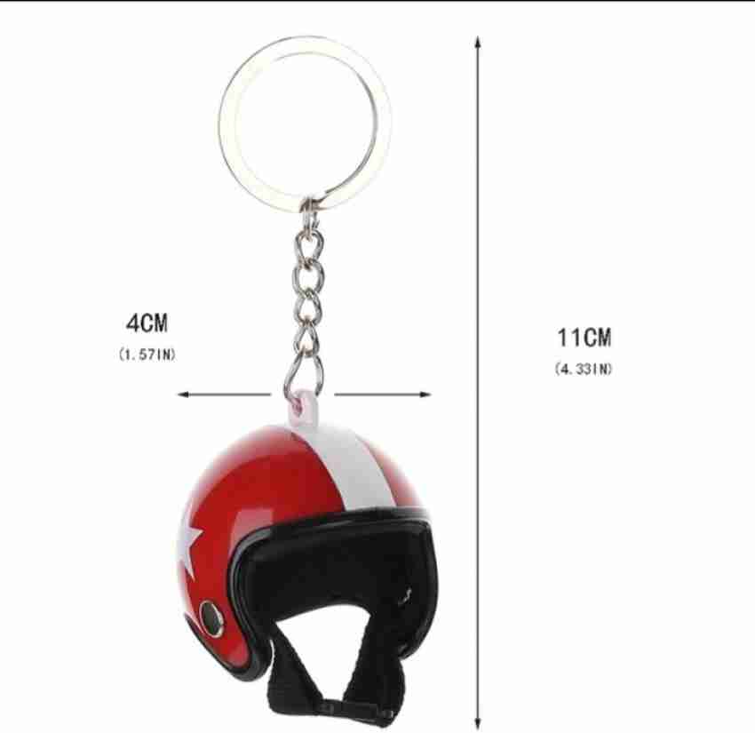 Helmet Keychain Set Fashionable Mini Motorcycle And Bicycle Casque