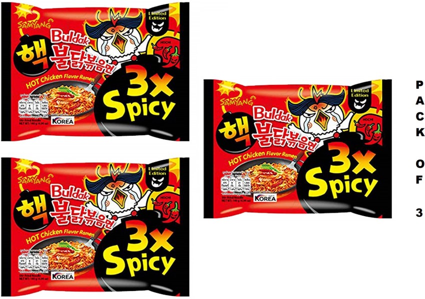 Samyang Hot Chicken Flavor Ramen Buldak 3X Spicy Instant Noodles