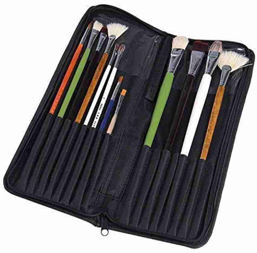 Art Brush Case Creative 15-Capacity Fashion Art Brush Bag Paint Brush Case, Size: One size, L