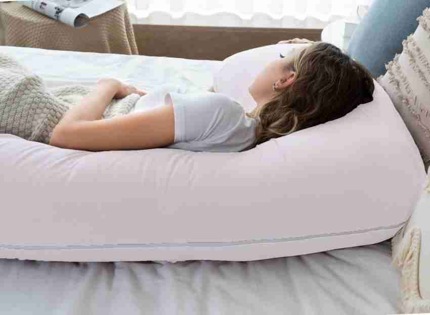 Linenovation Microfibre Solid Pregnancy Pillow Pack of 1 - Buy Linenovation  Microfibre Solid Pregnancy Pillow Pack of 1 Online at Best Price in India