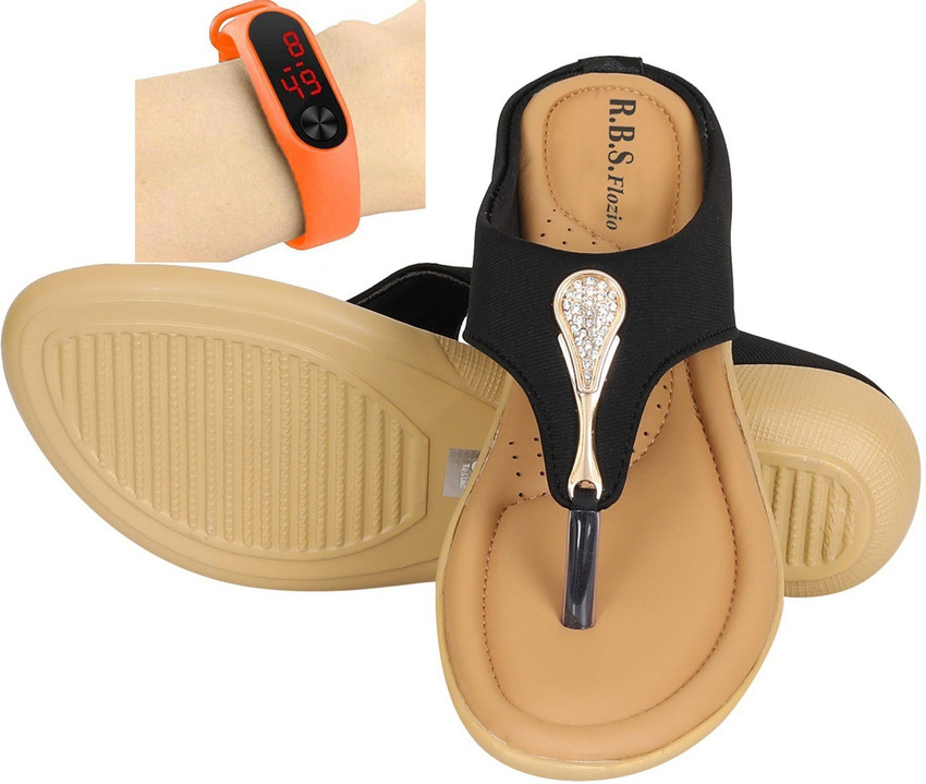 RBSFLOZIO Women Black Beige Flats Buy RBSFLOZIO Women Black