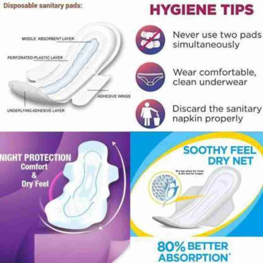 Sanitary Pads with Adhesive & Wings