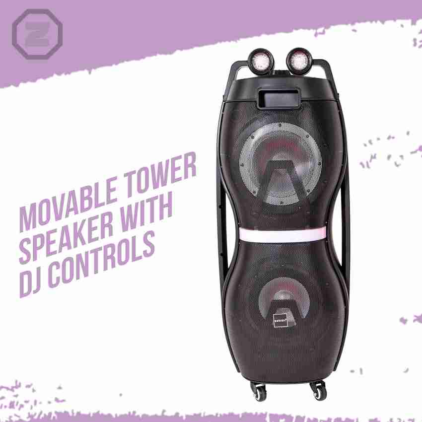 Buy zebion Boogie Single Tower Movable 100 W Bluetooth Party