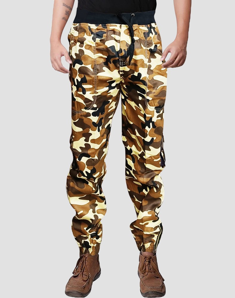 stylewind Printed Men Yellow Track Pants