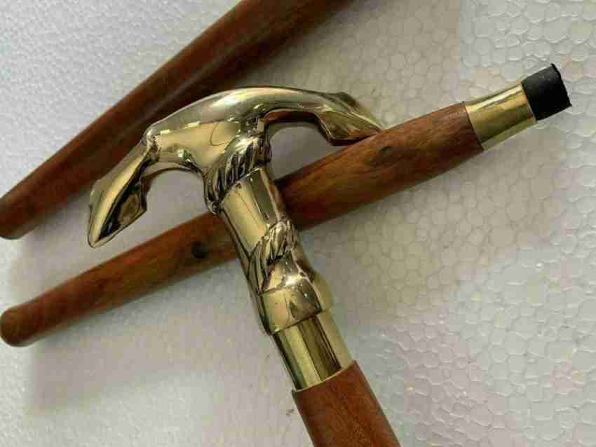 Buy Brass Designer Anchor Shape Handle for Walking Stick Beautiful