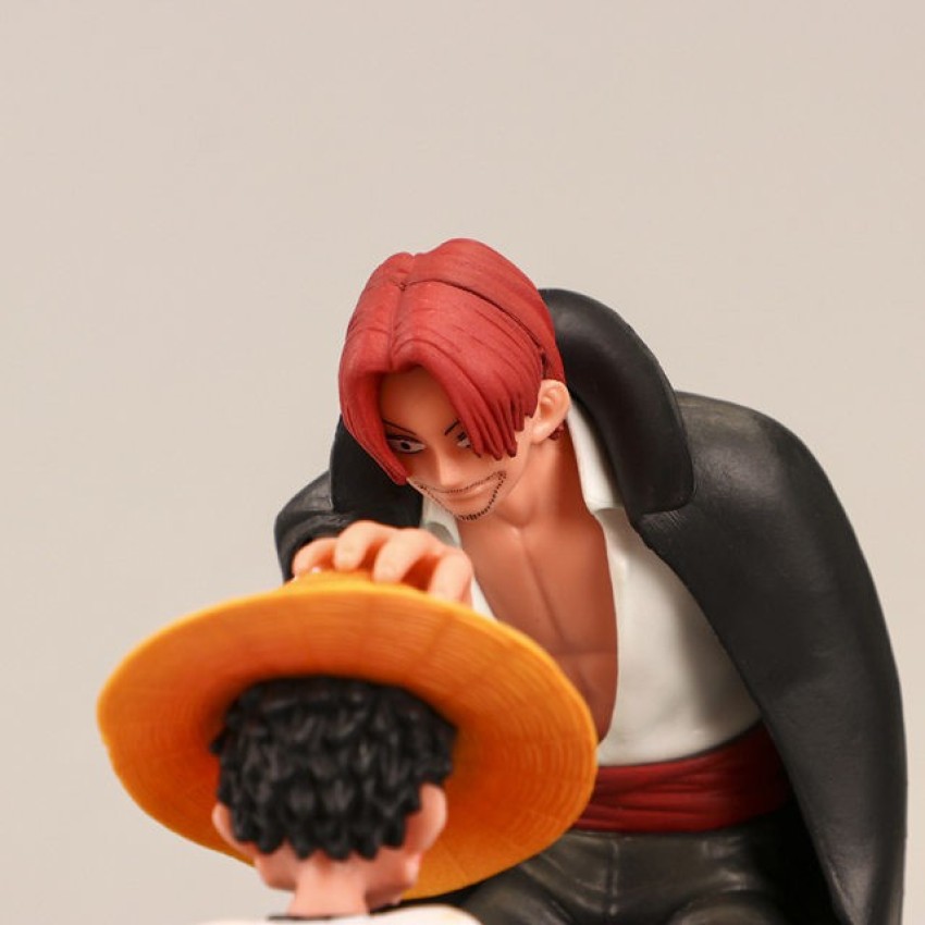 18cm One Piece LUFFY and SHANKS Anime Action Figure Toys 