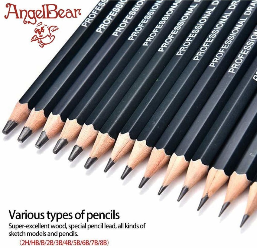 Angel Bear 35 pieces professional drawing pencils and sketch kit