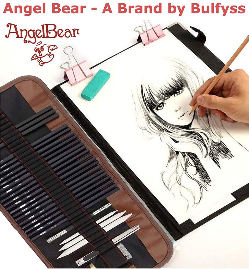 Angel Bear 35 pieces professional drawing pencils and sketch kit