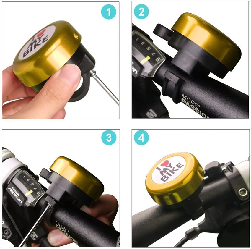 Gold bike sales bell