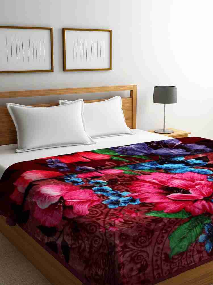 Bombay Dyeing Floral Double Mink Blanket for Heavy Winter Buy Bombay Dyeing Floral Double Mink Blanket for Heavy Winter Online at Best Price in India Flipkart