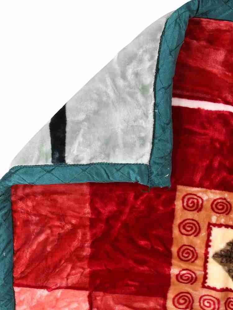 Bombay Dyeing Floral Double Mink Blanket for Heavy Winter Buy