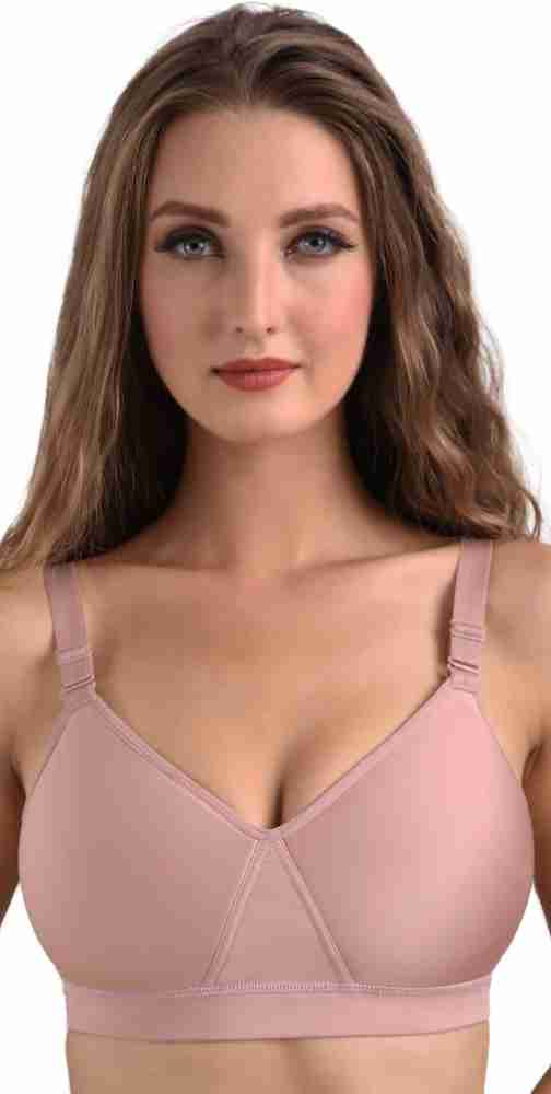 Trylo RIZA COTTONFIT-ROSE GOLD-36-D-CUP Women Full Coverage Non Padded Bra  - Price History
