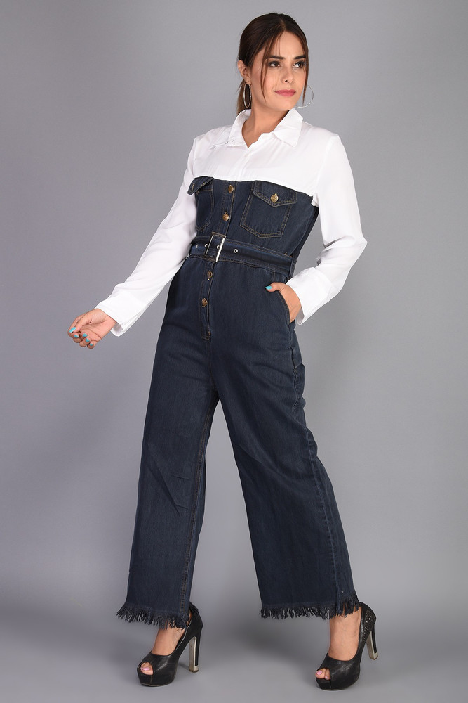 Denim jumpsuit online flipkart clearance