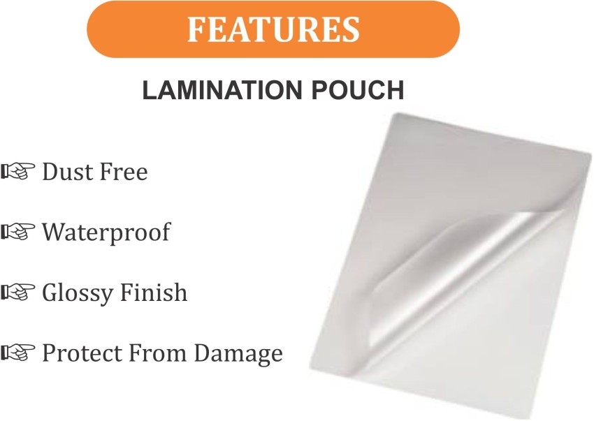 A4 250 Mic Hot Lamination Pouch Glossy – 100 Sheets For Id Cards