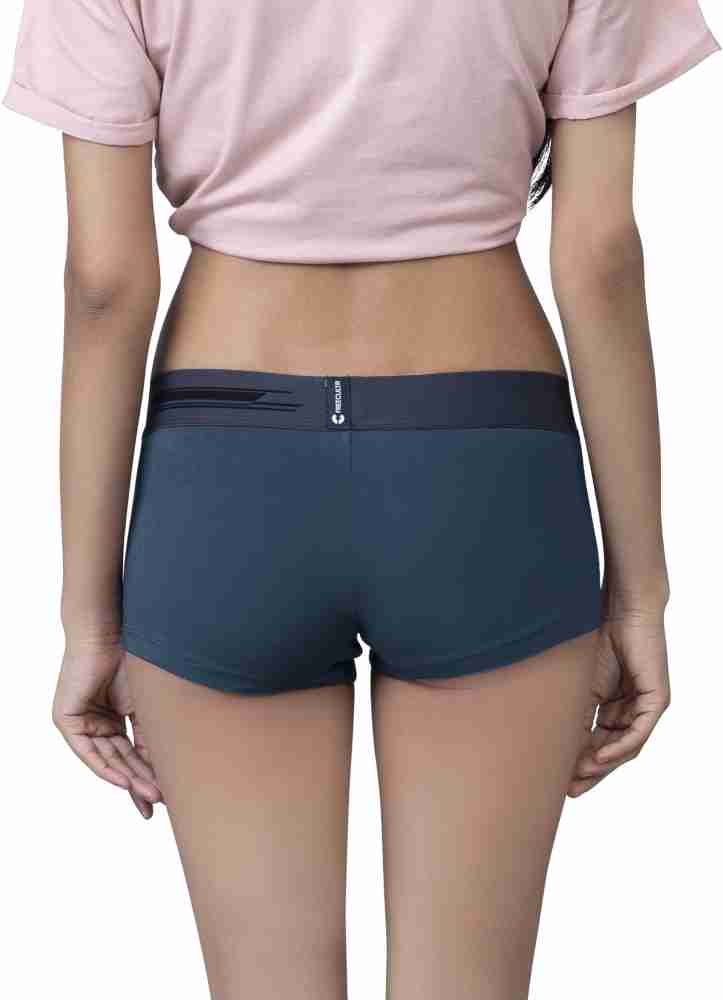 Buy FREECULTR Womens Boxer Briefs Micromodal Silver Fox Waistband Airsoft  Antichaffing - Blue online