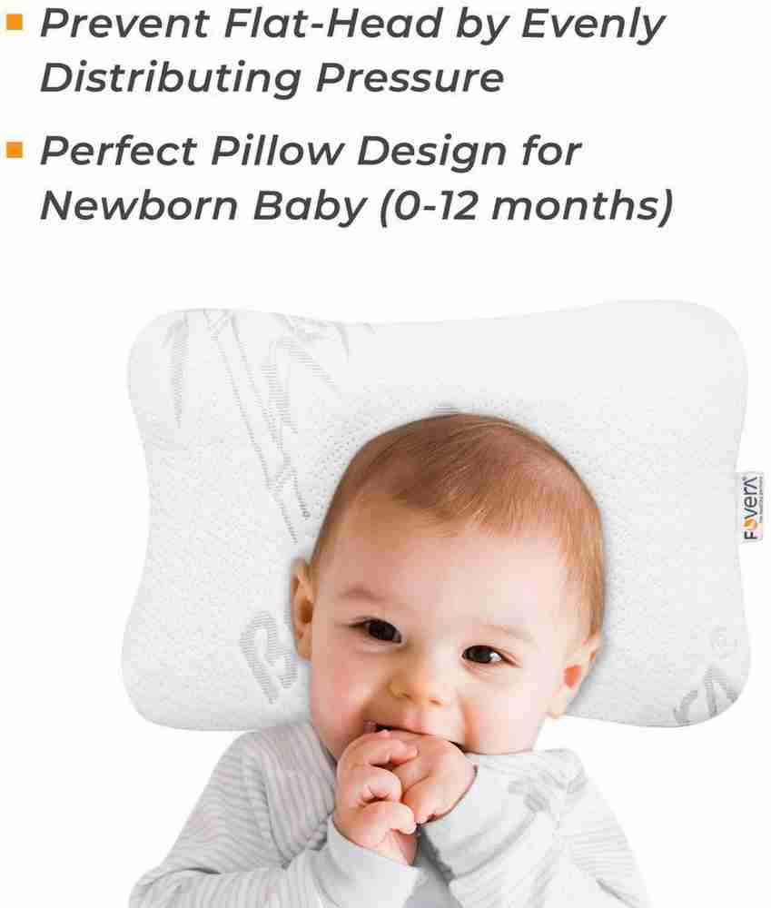 FOVERA Baby Head Shaping Memory Foam Pillow - for Healthy Sleeping