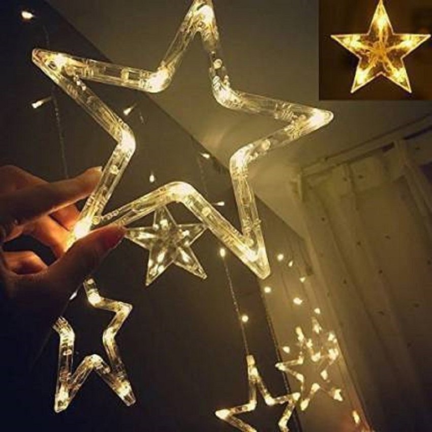 Misaki 138 LEDs 3.05 m Yellow Flickering Star Rice Lights Price in 