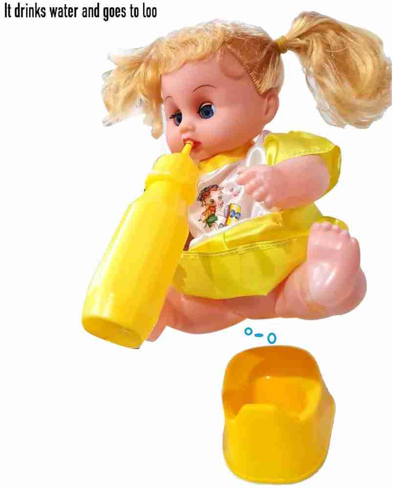 Baby doll drinking milk shop