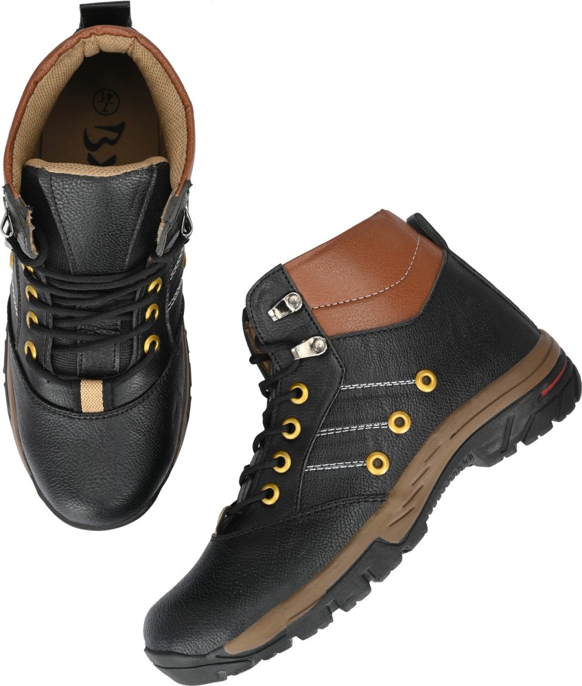 Men's casual square hotsell toe boots