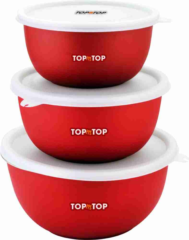 Topmtop Stainless Steel Serving Bowl Microwave Safe bowls set