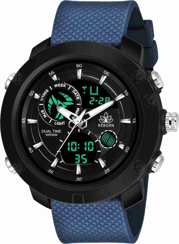 BARASTI Analog Digital Watch For Men Buy BARASTI Analog Digital Watch For Men Black Dial Chronograph Powered by Flipkart Special New Collection Dual time Online at Best Prices in India