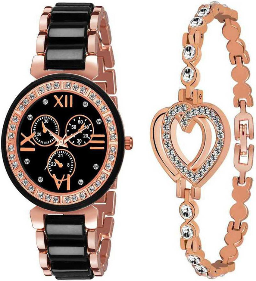 Flipkart watch girl 2025 black