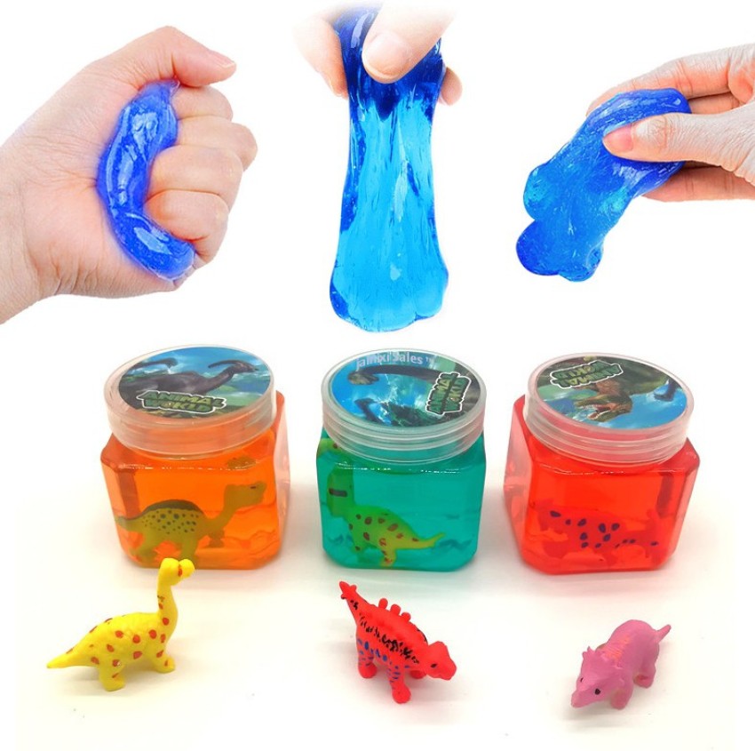 Jainixi sales Slime Transparent Ocean Crystal Mud with Animal Toy
