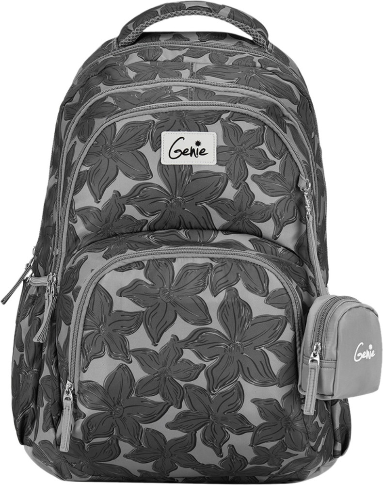 Genie Medium in Size Spring 17 Black School Bag 27 L Backpack Black Price in India Flipkart