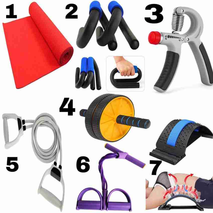 Buyab factory combo accessories 7 gym equipment for female fitness home  workout Home Gym Combo Price in India - Buy Buyab factory combo accessories  7 gym equipment for female fitness home workout