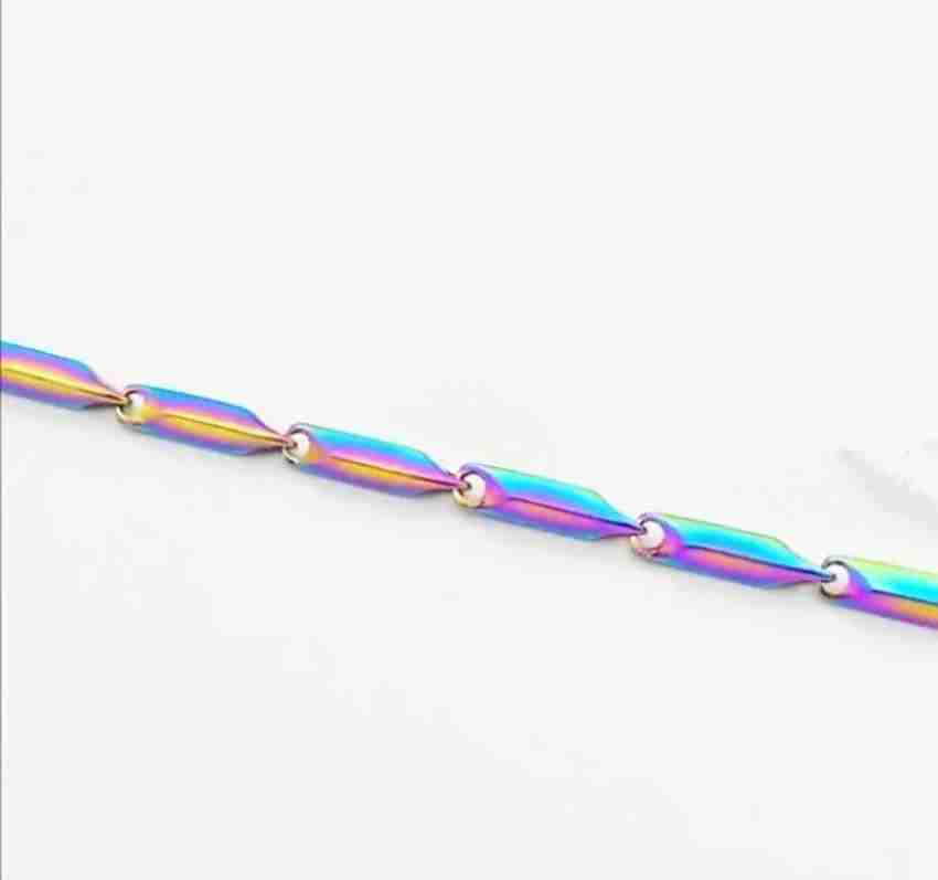 Rainbow metal chain cheap
