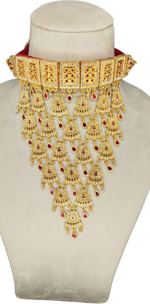 Mughal e azam sale gold necklace price
