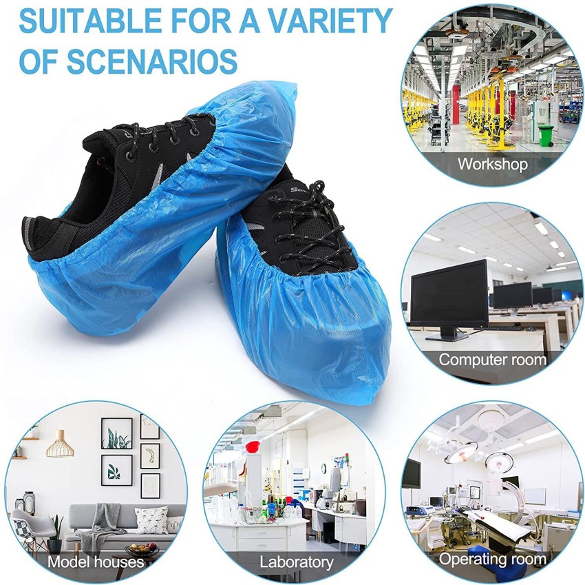 sky enterprise shop Automatic Shoe Cover Dispenser Machine (Pack 100 Pairs)  Plastic Blue Flat Shoe Cover, Boots Shoe Cover Price in India - Buy sky  enterprise shop Automatic Shoe Cover Dispenser Machine (