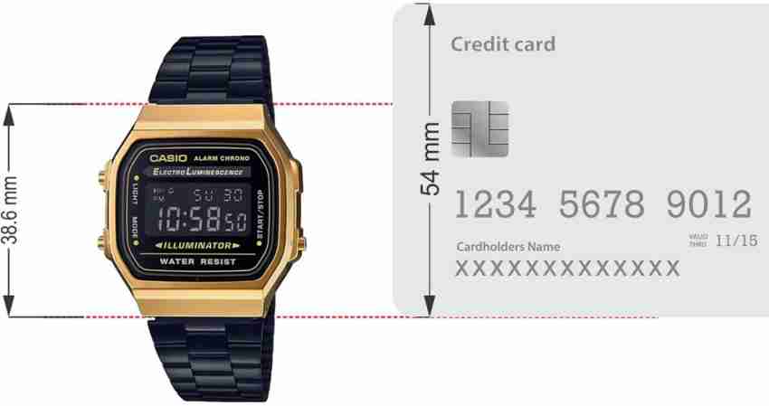 Casio vintage black and on sale gold