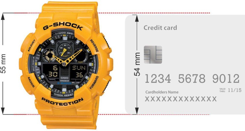 G shock cheap watch yellow