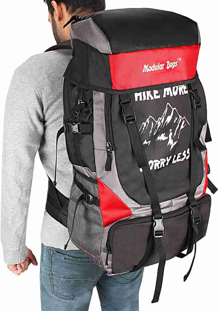 Modular clearance hiking backpack