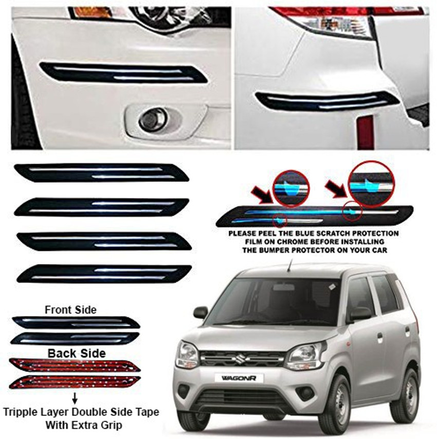 FABTEC Microfibre Stainless Steel Car Bumper Guard