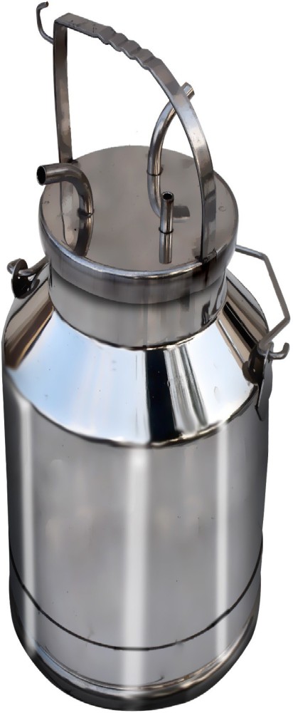 Silver 25 Litre Stainless Steel Milk Container