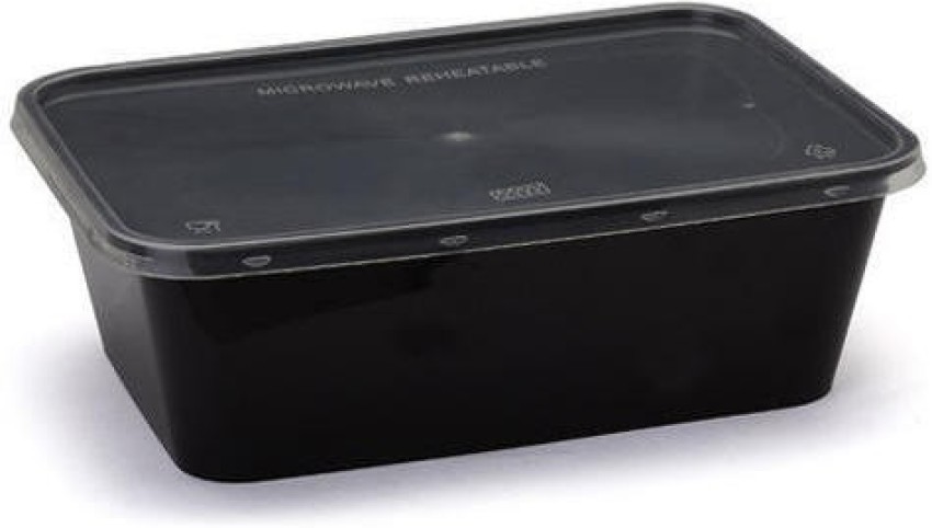 Karnataka - Buy 650 ML Rectangular Black Plastic Container at Best Price