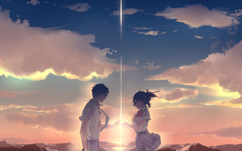 Kimi no Na Wa (Your Name) Poster Two Worlds Artwork