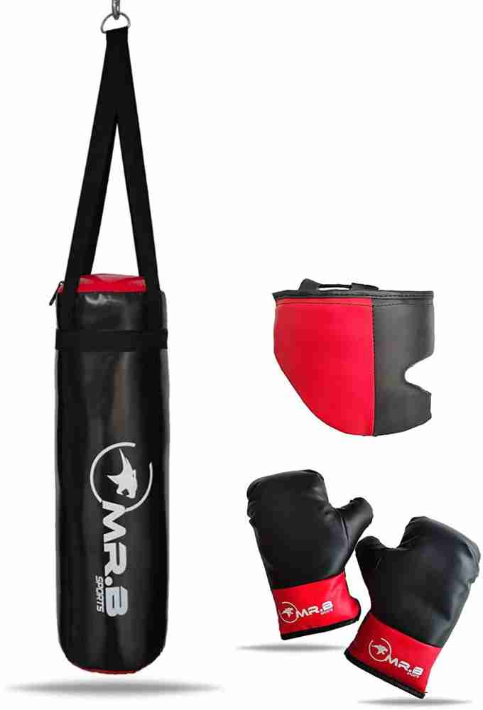 Signature Fitness Punching Bag with Base for Kids 3-10 Easy to Assemble  with Boxing Gloves
