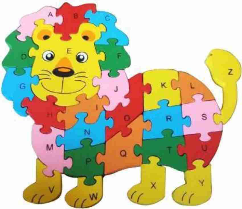 Multicolor Lion Shape 3D Wooden Puzzle Toy at Rs 230/piece in