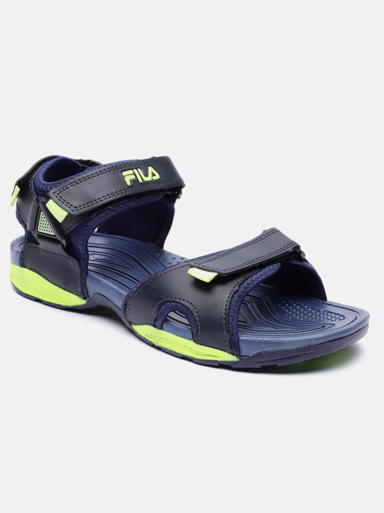 Fila sandals shop blue